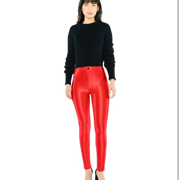 Original American Apparel Red Disco pants size S made in USA - Picture 10 of 10